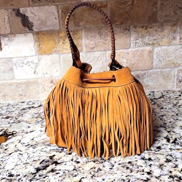 Patricia Nash Bags Day Sale Patricia Nash Suede Fringe Bucket Bag
